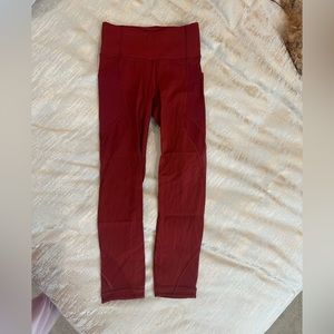 Lululemon Red Leggings